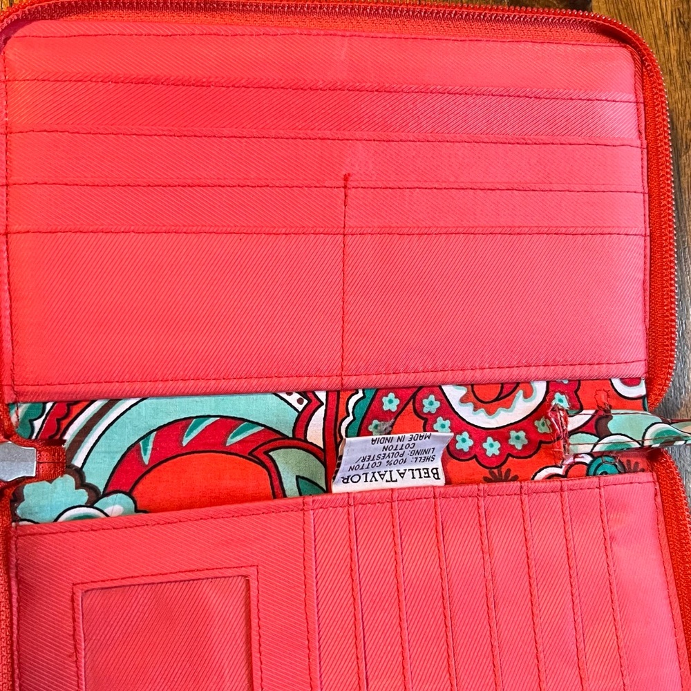 Bella Taylor Vibrant Red, Blue and Green Wristlet - Picture 5 of 5
